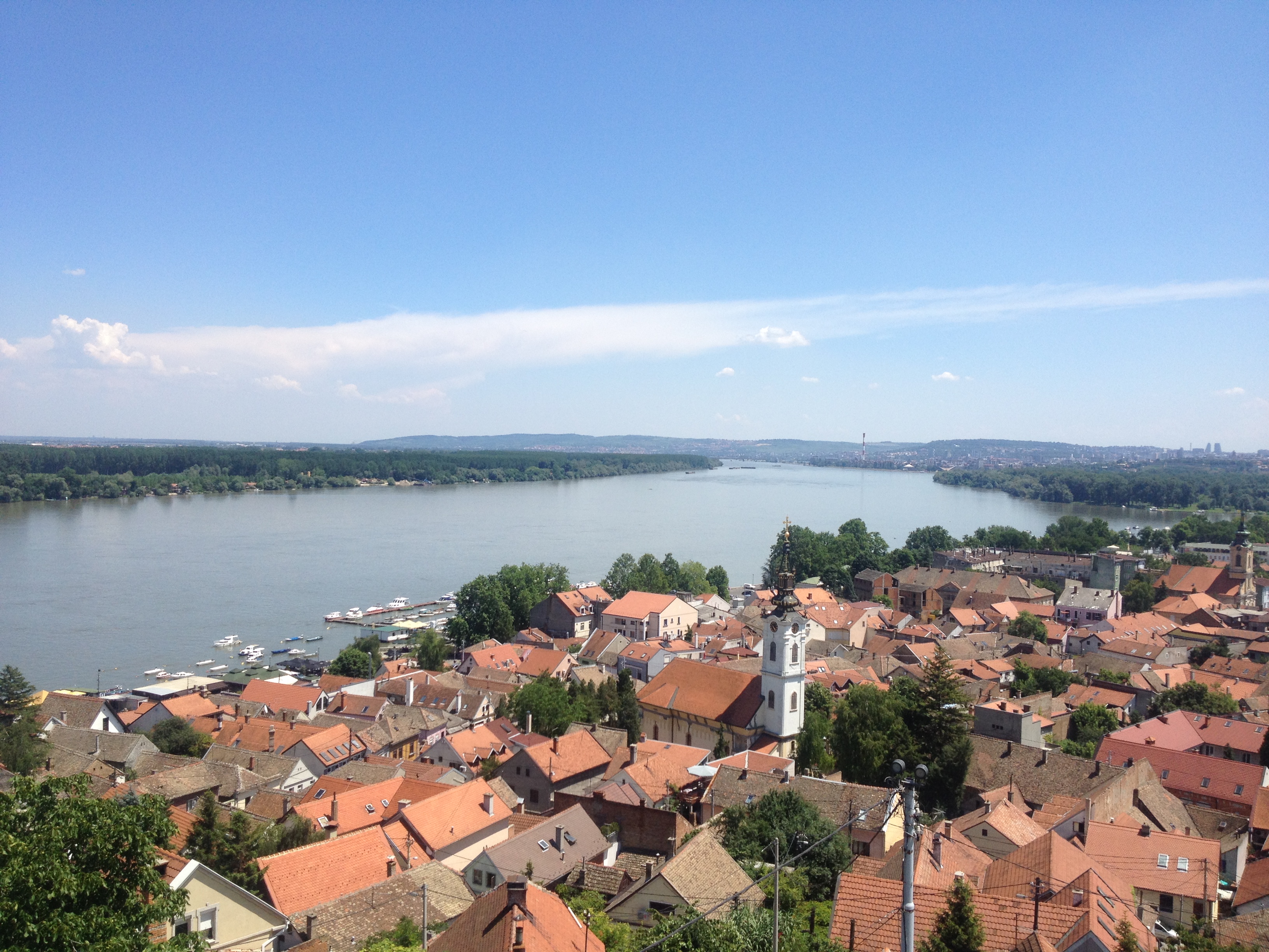 JUNE: Charming red roofs in Zemun from Gardos tower—once the Austro-Hungarian outpost that eyes Belgrade proper from the other side of the river.