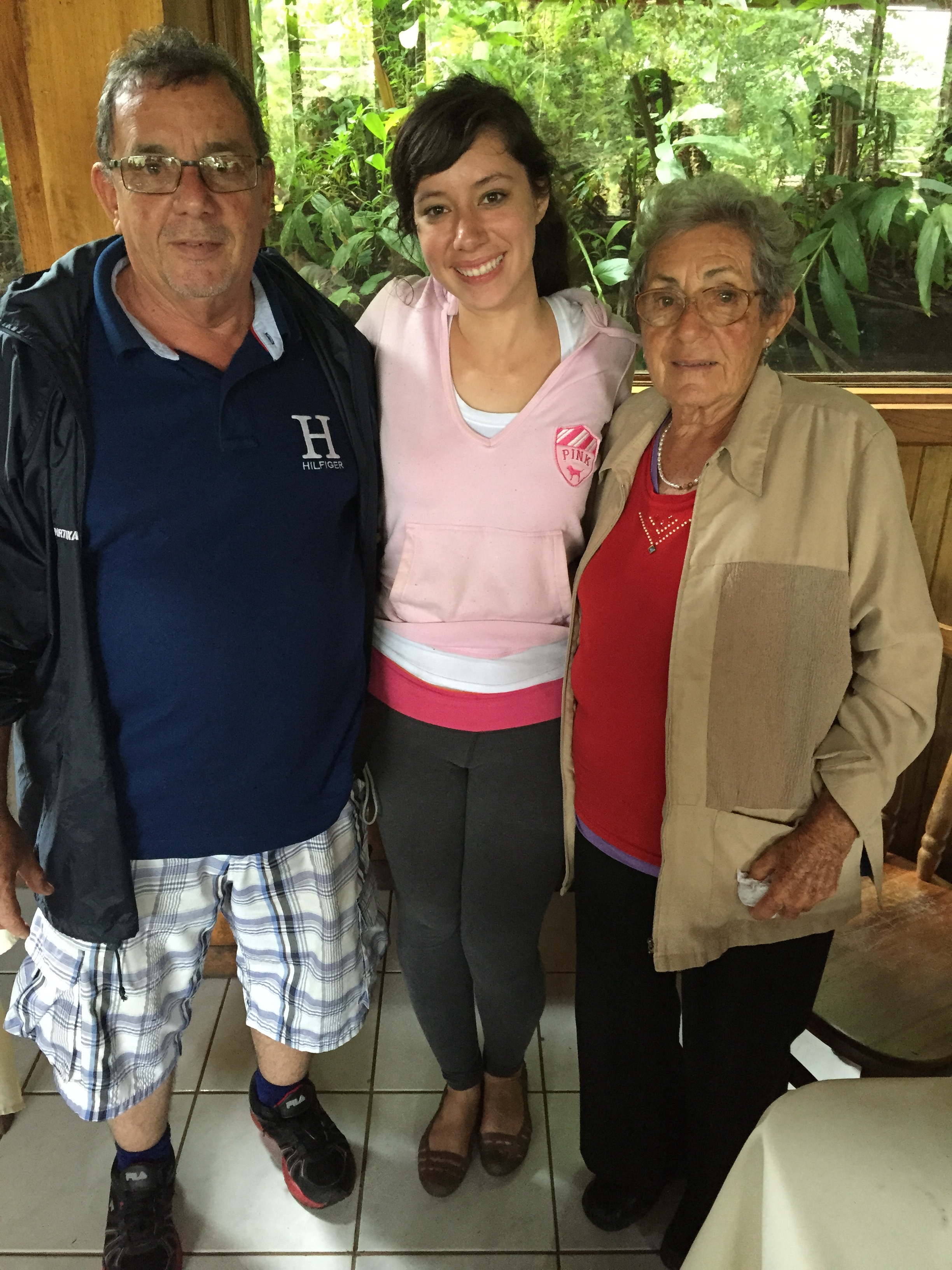 I was lucky enough to get a picture with the son and wife of Alberto Granado. His son, who shares the same name, Alberto Granado, is to my left, and his wife, Delia Maria, is on my right! They accompanied us to Monteverde!