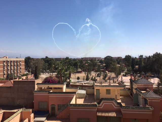 Air show in Marrakesh