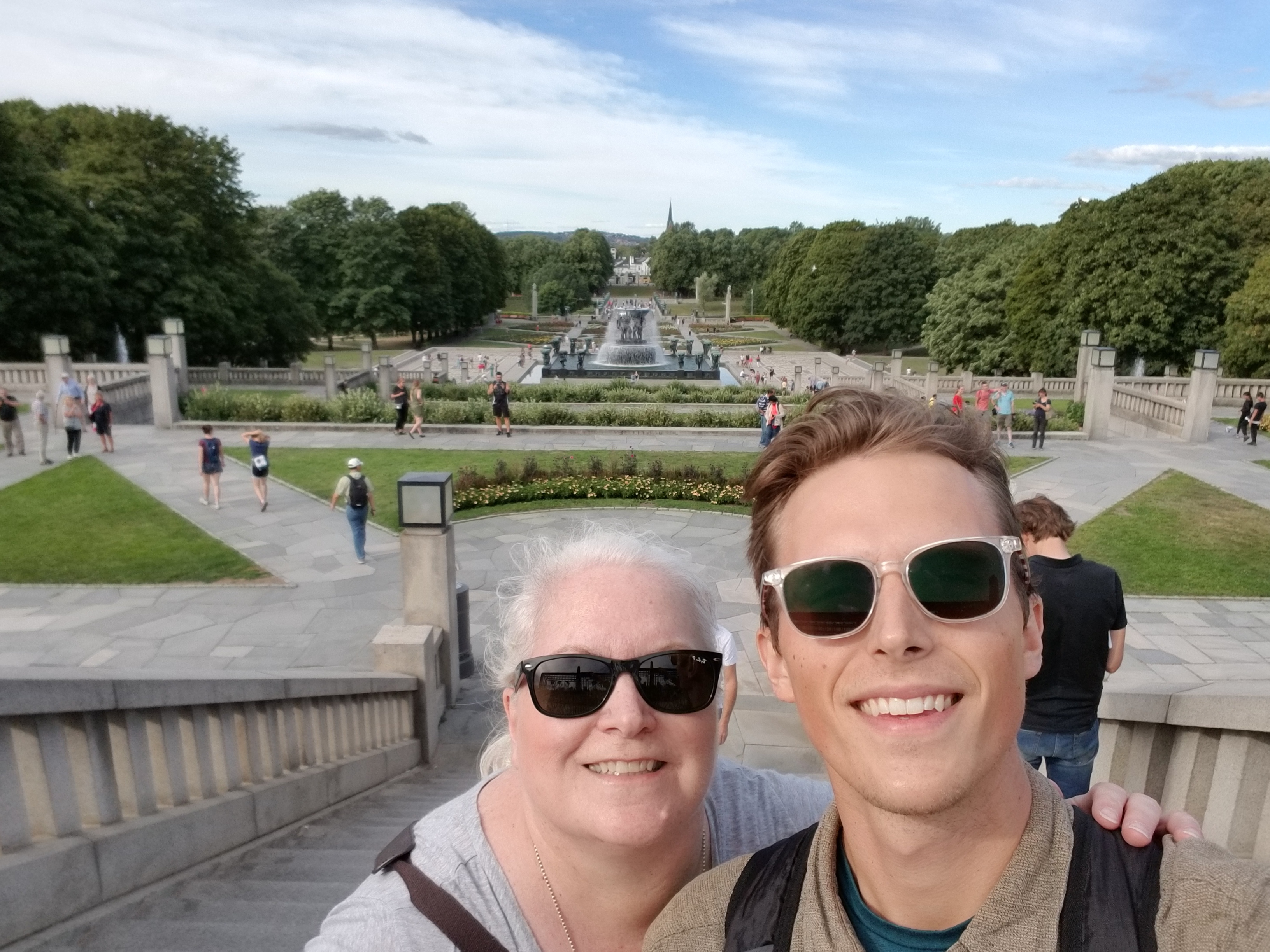 Mom and I Exploring Oslo, Norway.