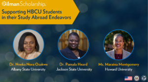Supporting HBCU Students in Their Study Abroad Endeavors zoom recording