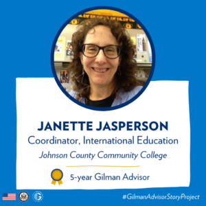Gilman Advisor Janette Jasperson's Story Project