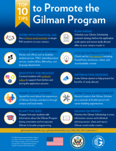 Top 10 Tips For promoting Gilman Program