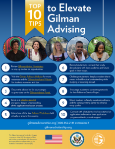 Top 10 Tips to elevate Gilman advising