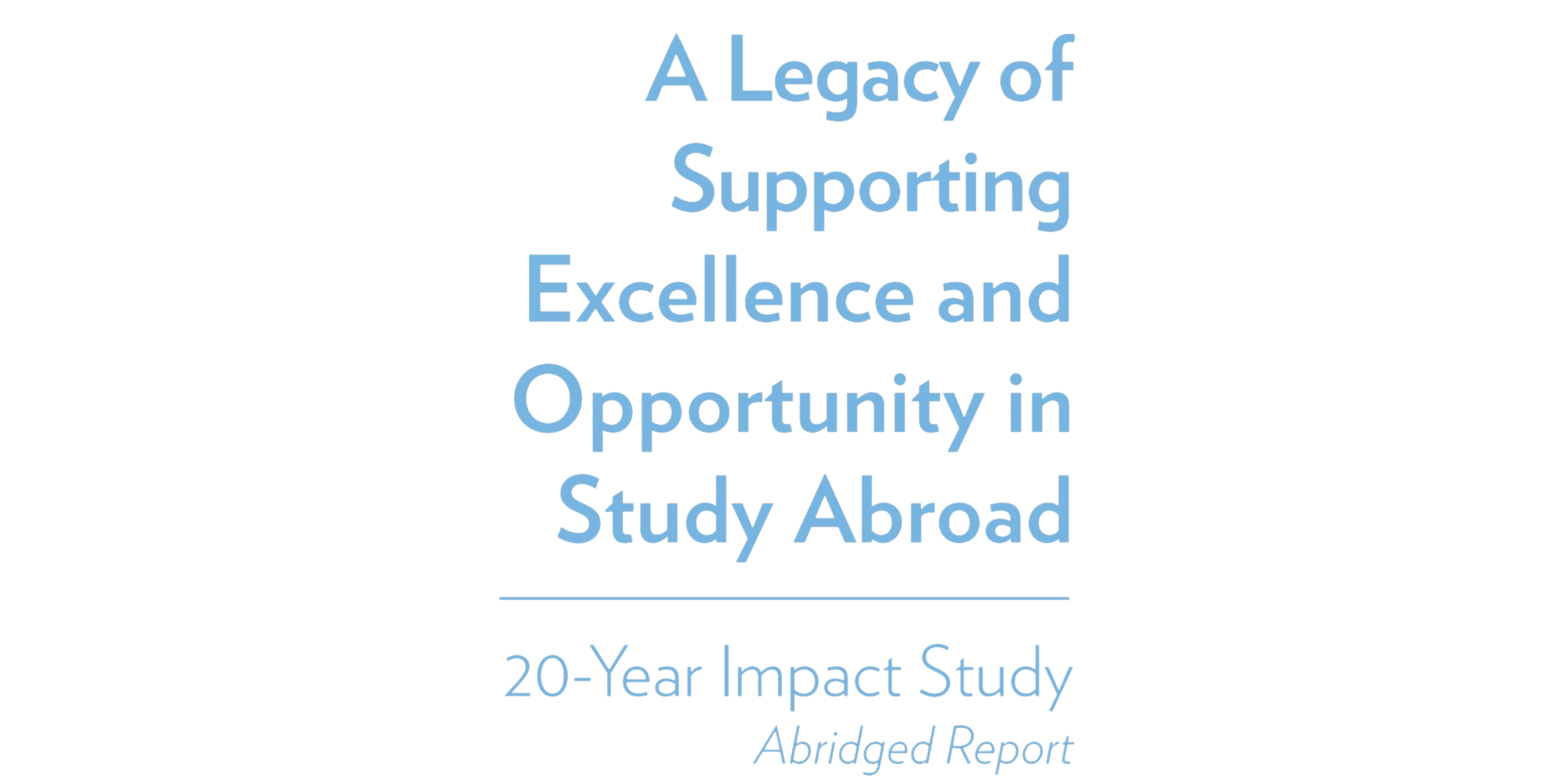 20-years Impact Study