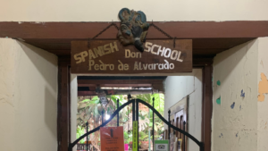 Zhane Bradley Spanish School Gate