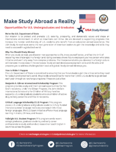 Usa Study Abroad Branch Flyer